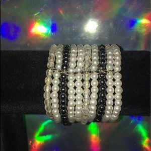 Stretch multi bead bracelet